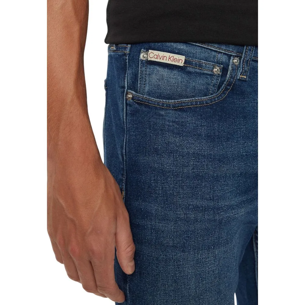 Calvin Klein Jeans Men's Blue Cotton Jeans & Pant