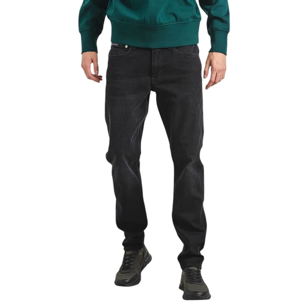 Calvin Klein Jeans Men's Black Cotton Jeans & Pant