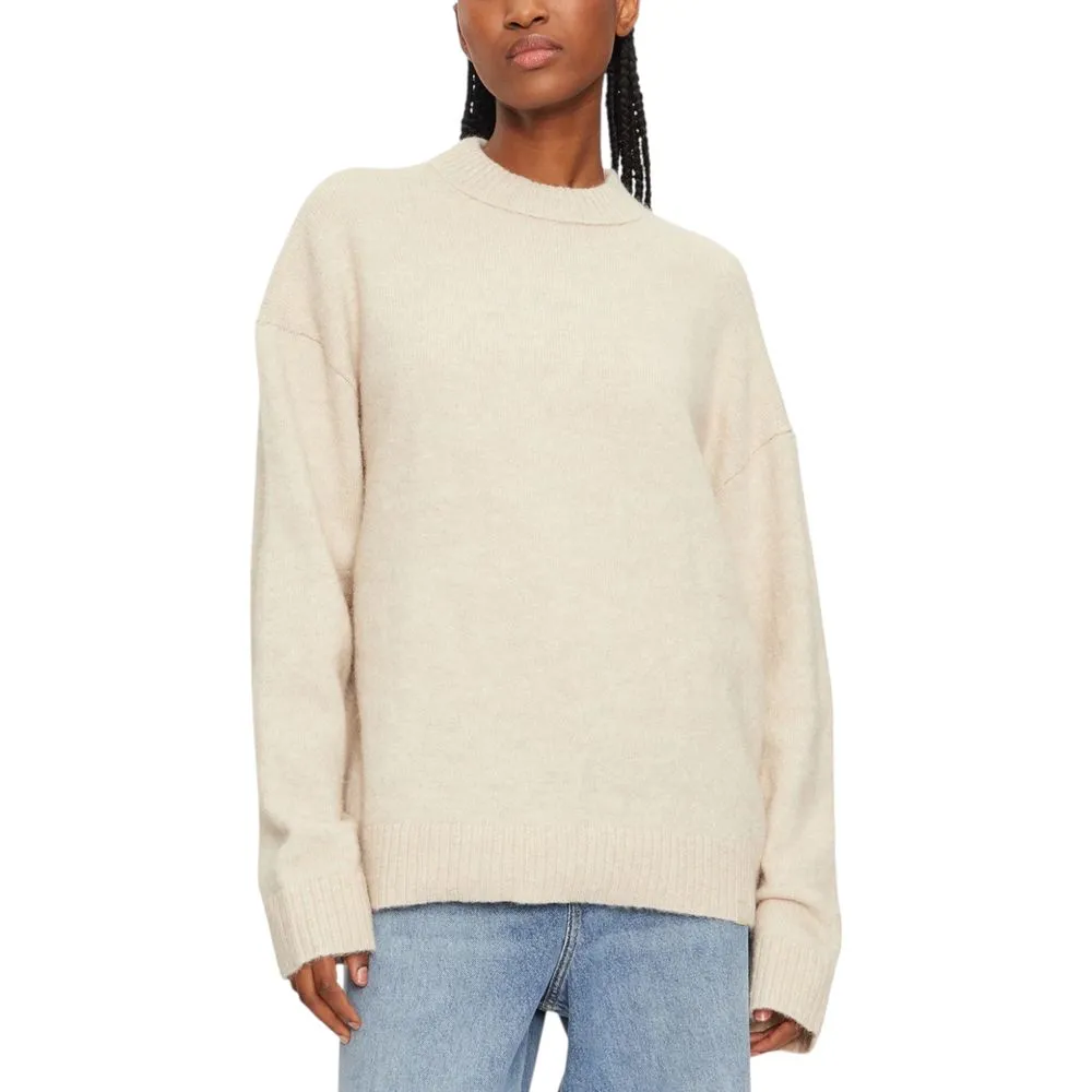 Calvin Klein Jeans Women's Beige Polyester Sweater