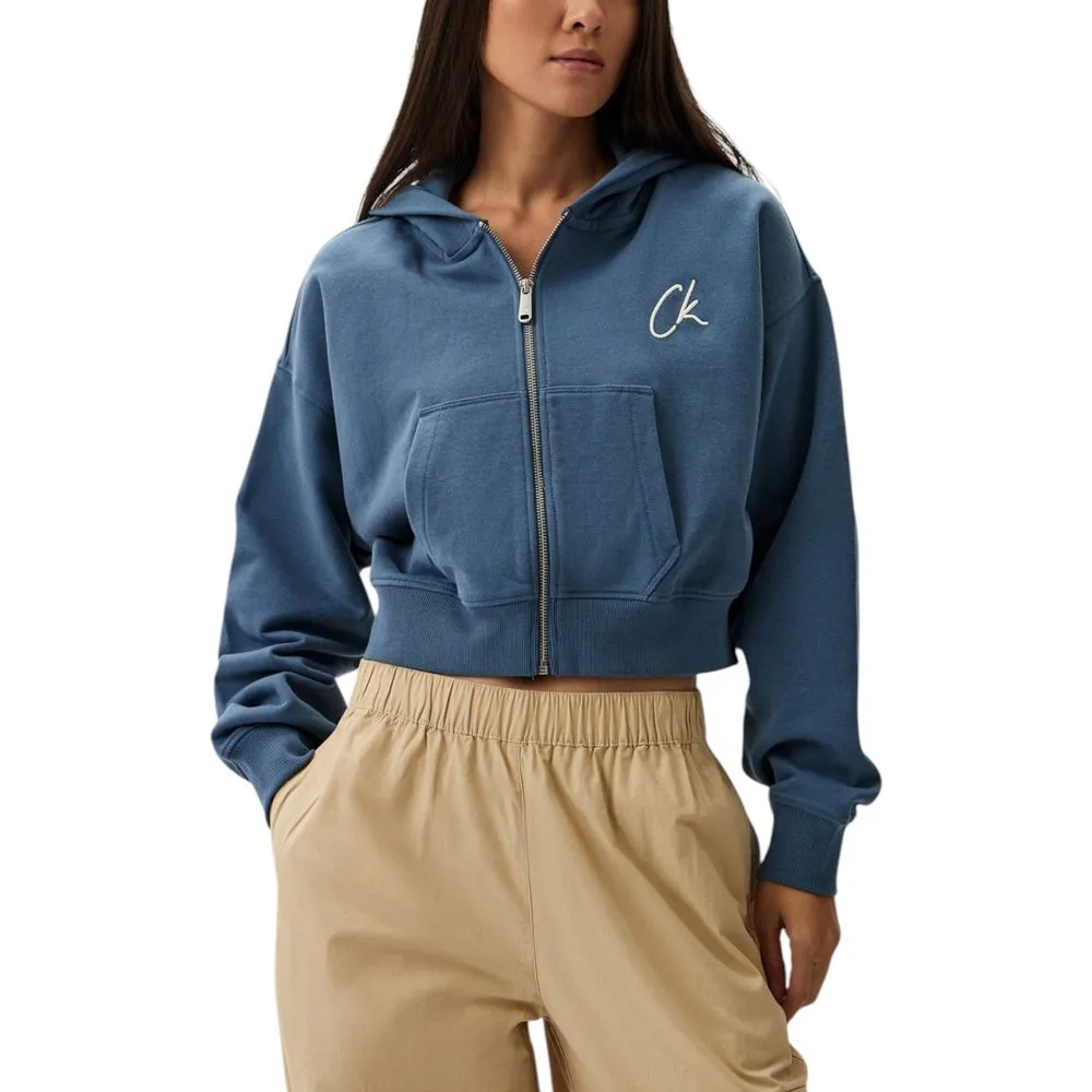 Calvin Klein Jeans Women's Light Blue Cotton Sweater