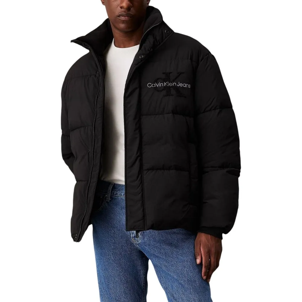 Calvin Klein Jeans Men's Black Recycled Polyamide Jacket
