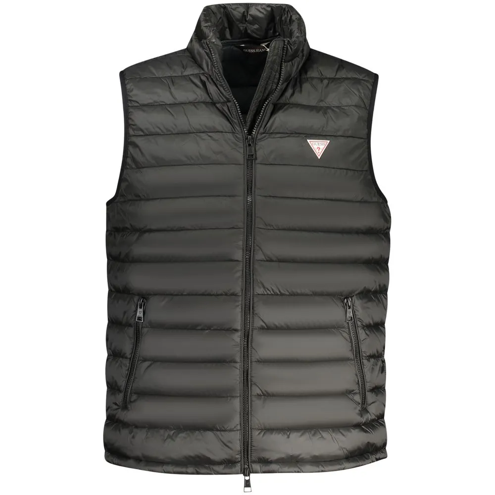 Guess Jeans Black Polyamide Men Jacket