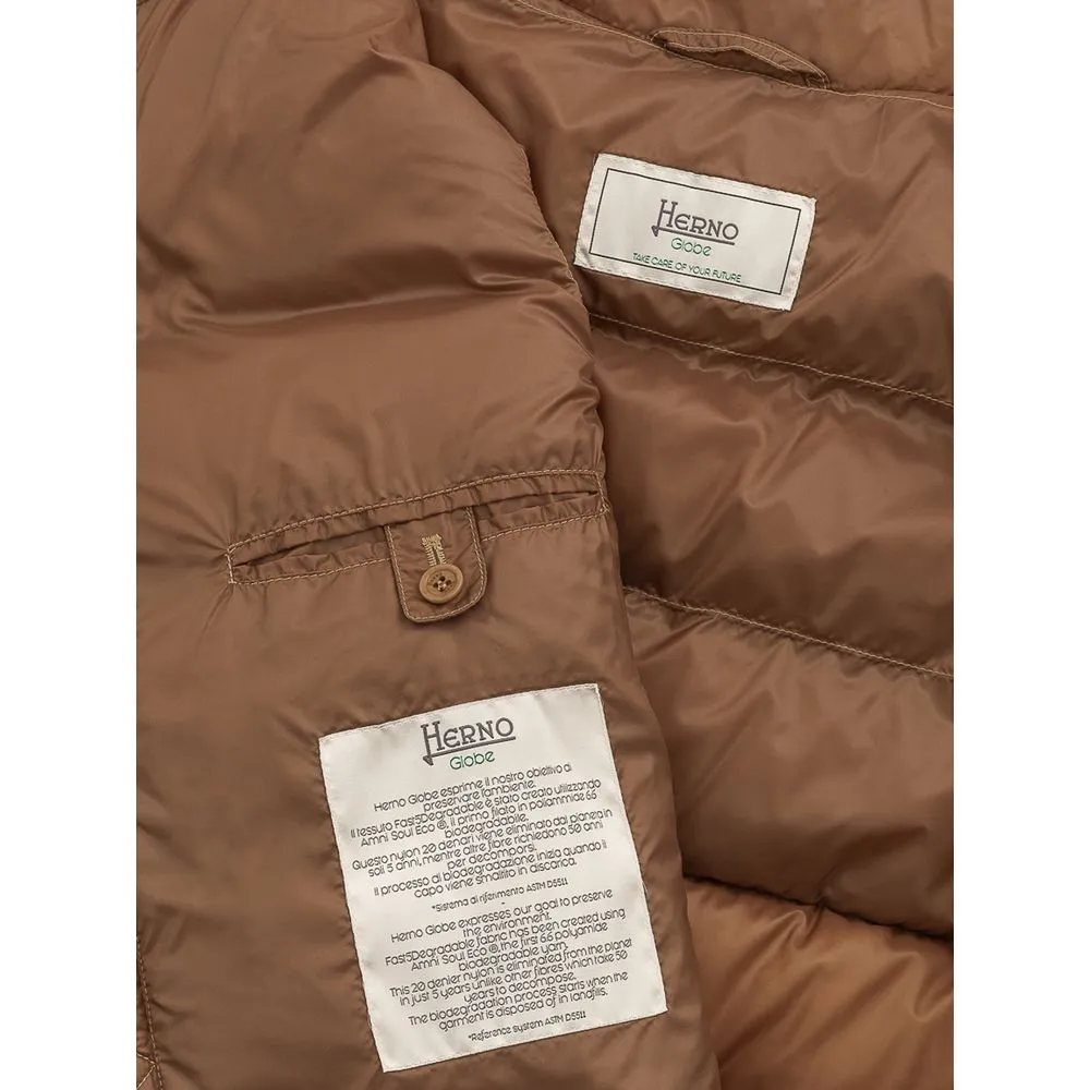 Herno Men's Brown Polyamide Vest