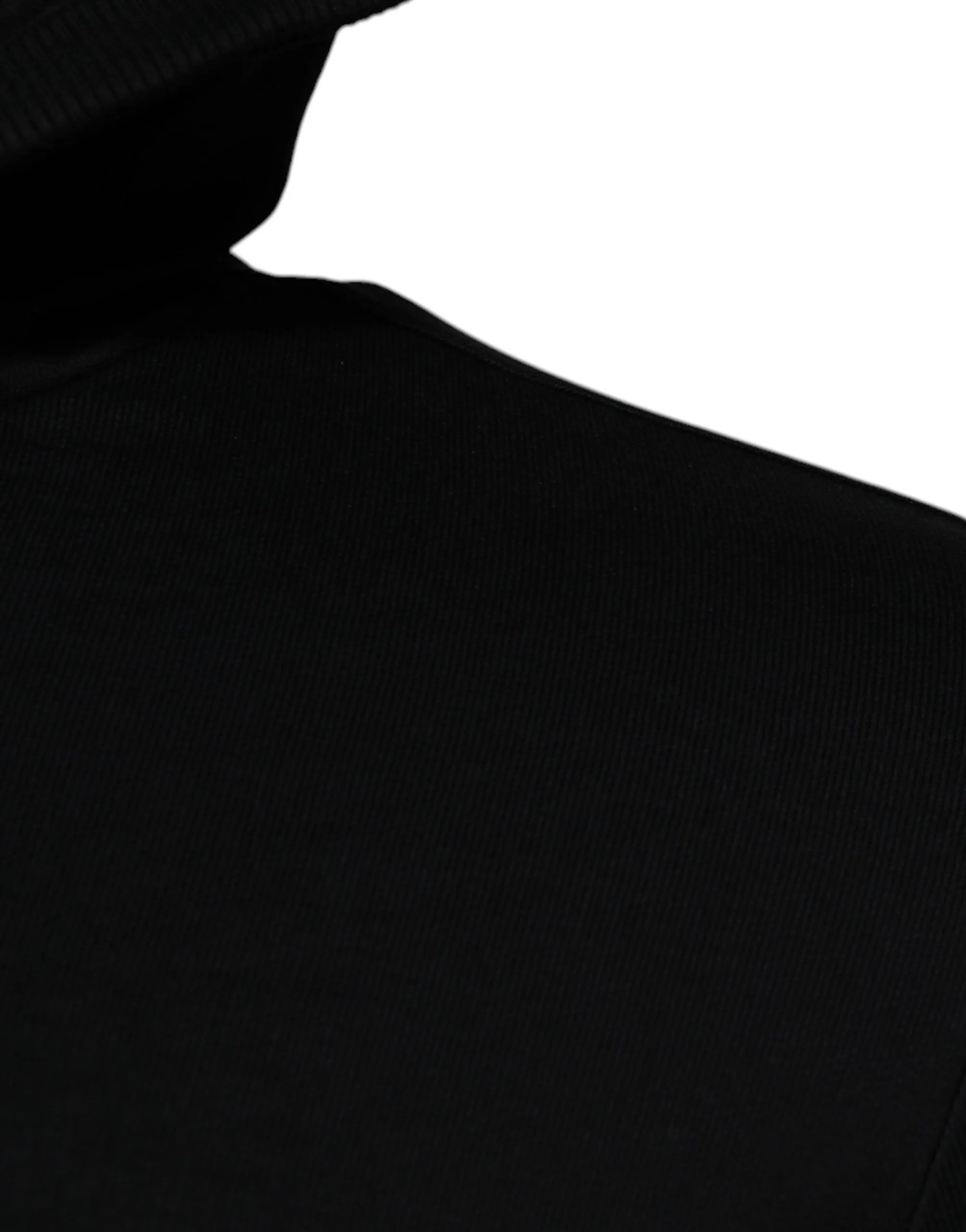 Dolce & Gabbana Men's Black Logo Full Zip Hooded Sweatshirt Sweater