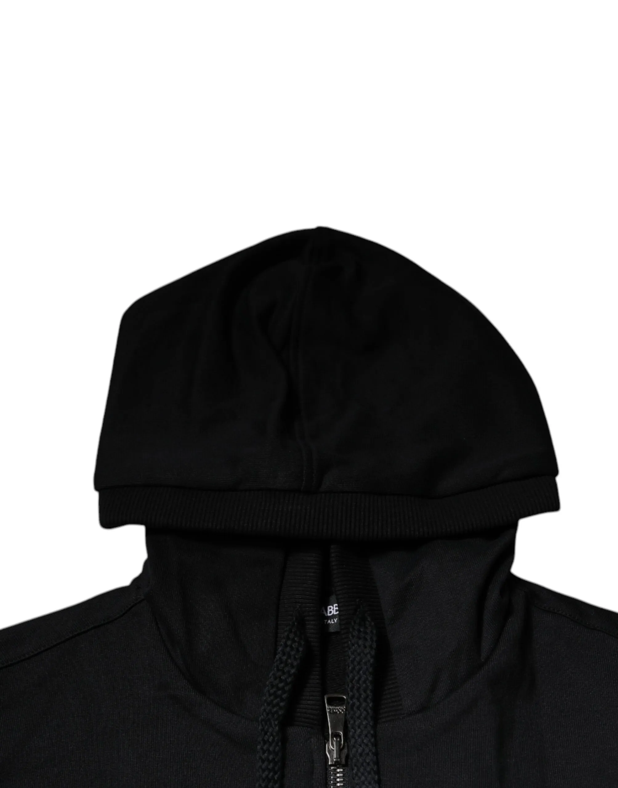 Dolce & Gabbana Men's Black Logo Full Zip Hooded Sweatshirt Sweater