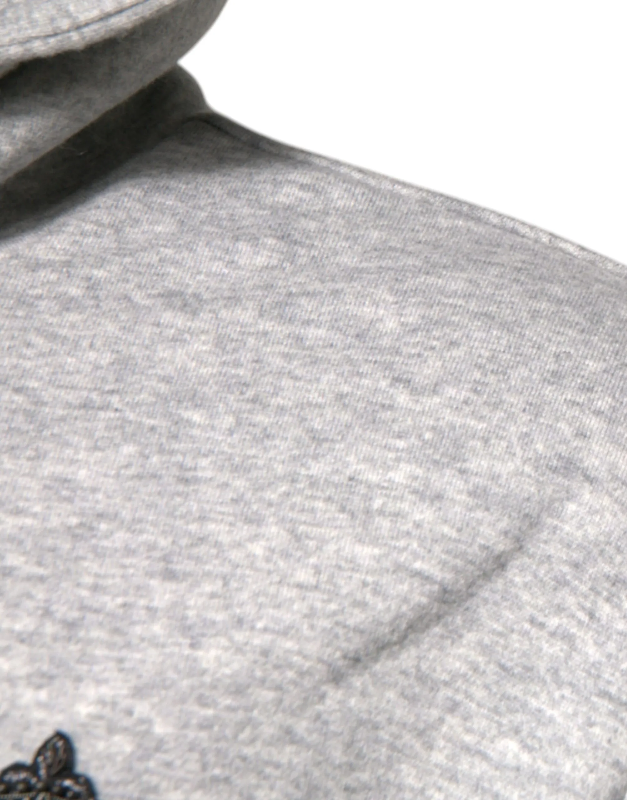 Dolce & Gabbana Men's Gray Logo Full Zip Hooded Sweatshirt Sweater