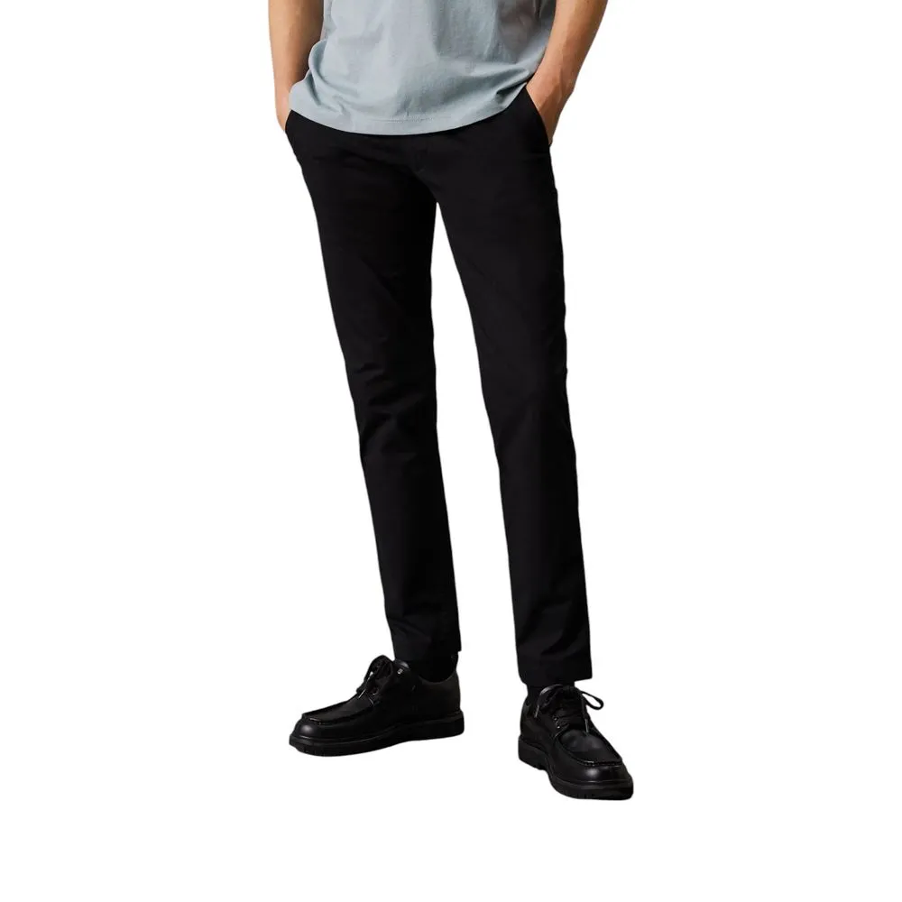 Calvin Klein Jeans Men's Black Cotton Cotton Jeans & Pant