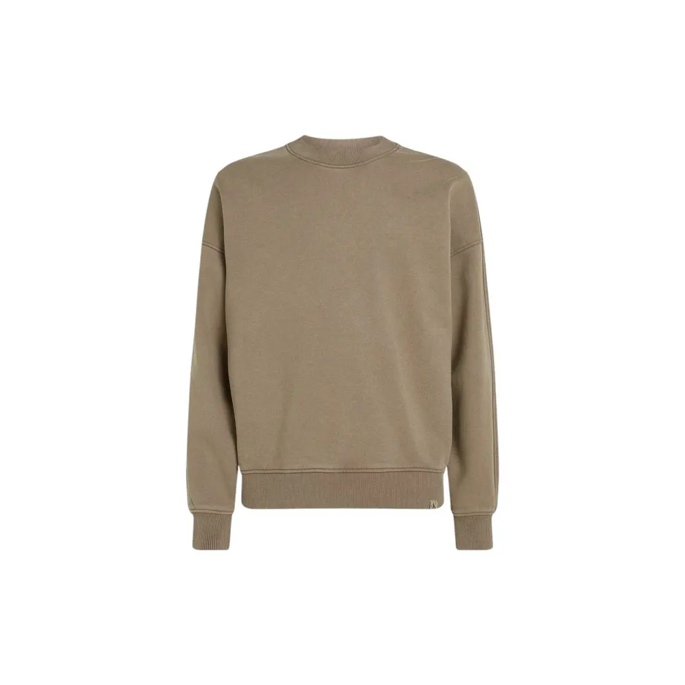 Calvin Klein Jeans Men's Beige Cotton Sweater