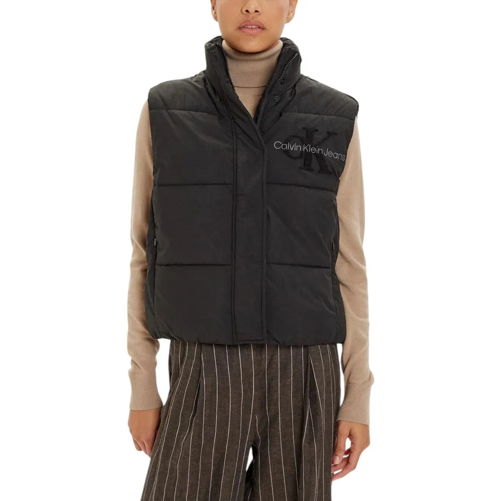 Calvin Klein Jeans Women's Black Polyester Jackets & Coat