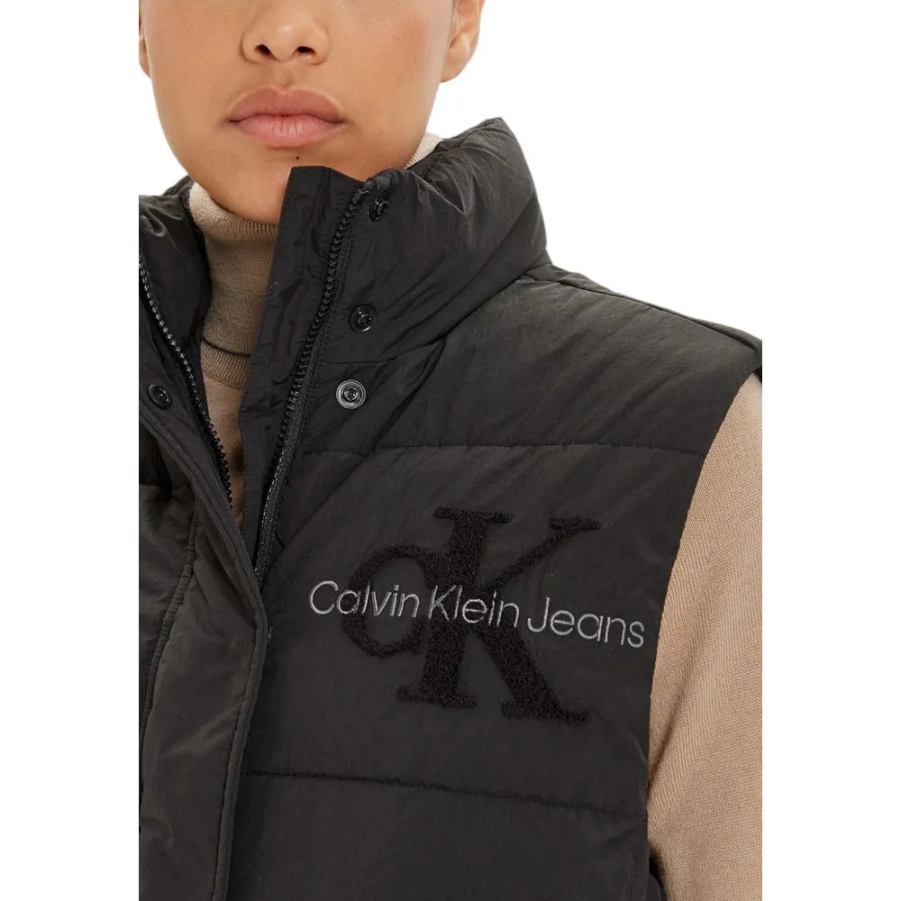 Calvin Klein Jeans Women's Black Polyester Jackets & Coat