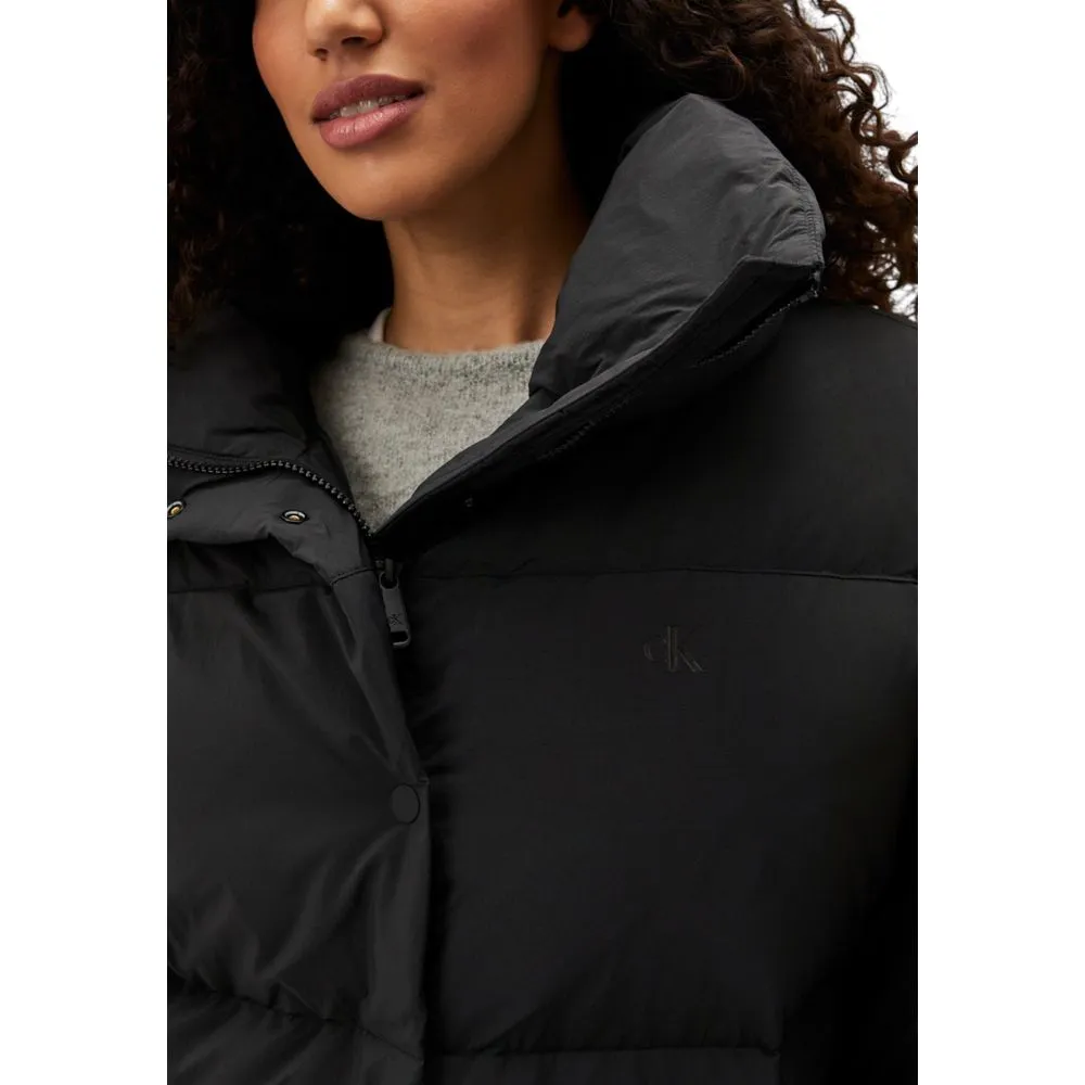 Calvin Klein Jeans Women's Black Polyester Jackets & Coat