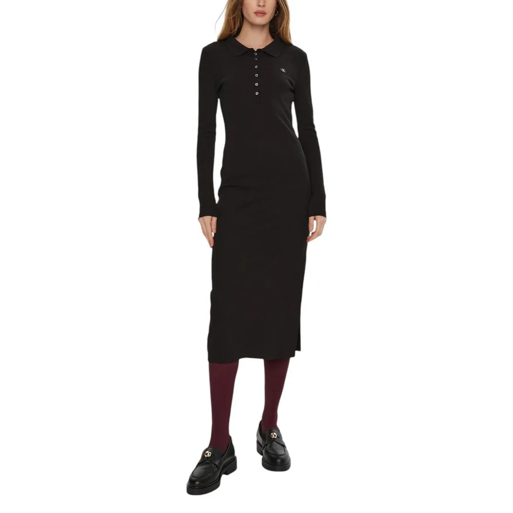 Calvin Klein Jeans Women's Black Cotton Dress