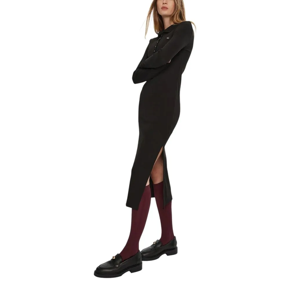 Calvin Klein Jeans Women's Black Cotton Dress