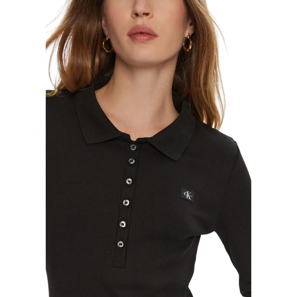 Calvin Klein Jeans Women's Black Cotton Dress