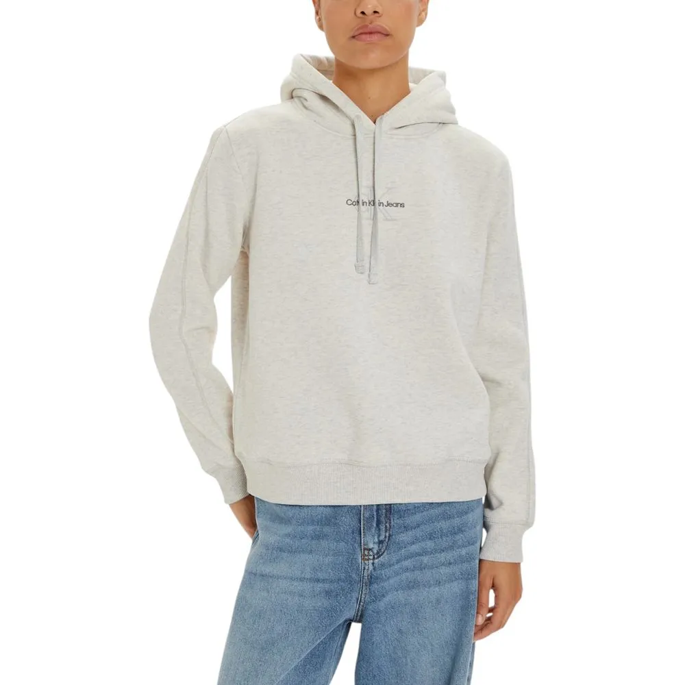 Calvin Klein Jeans Women's Gray Cotton Sweater