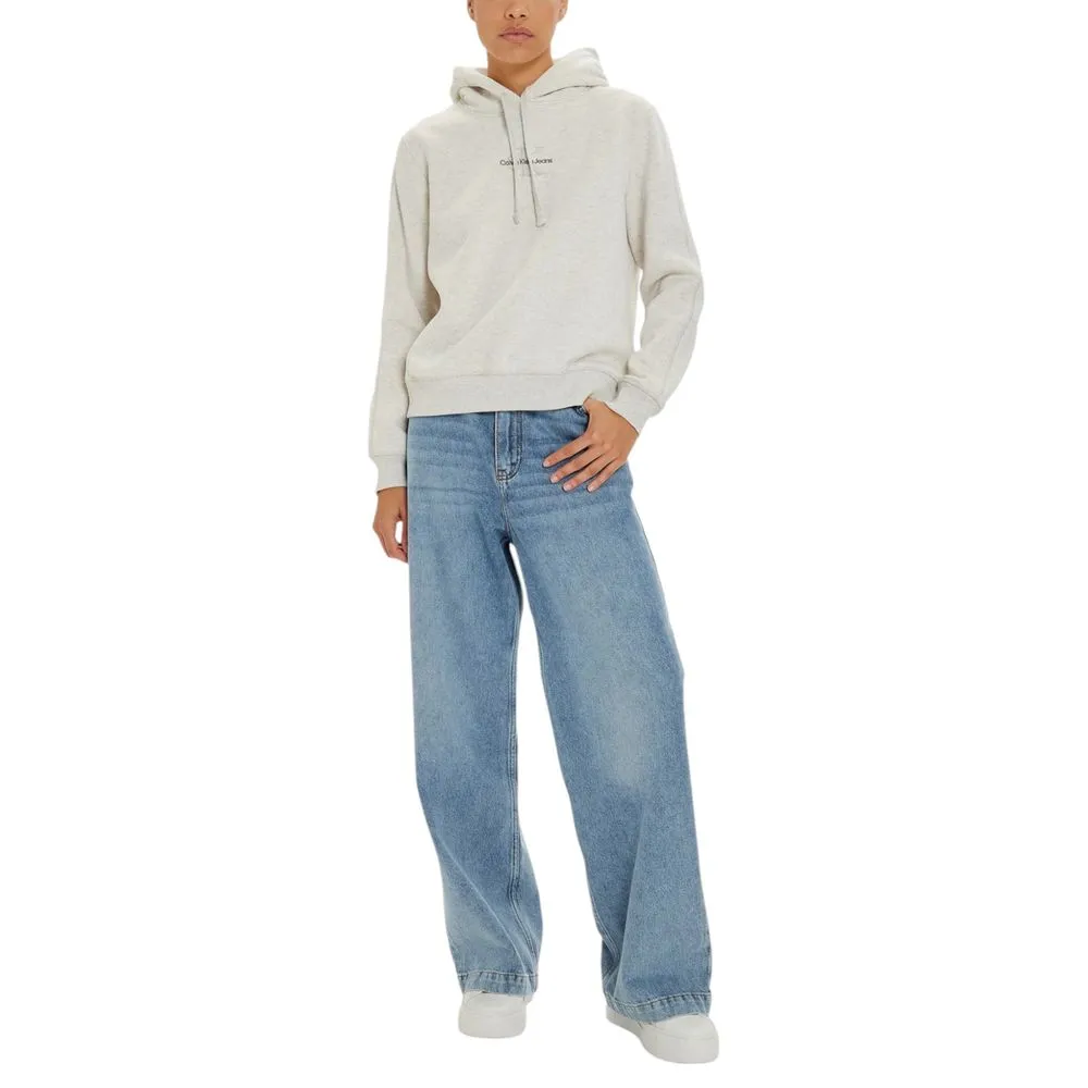 Calvin Klein Jeans Women's Gray Cotton Sweater