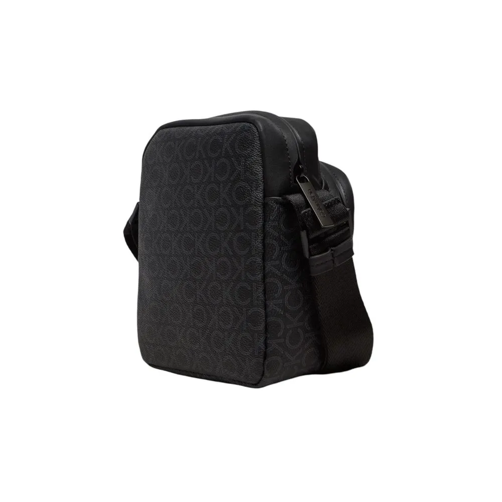 Calvin Klein Men's Black Recycled Polyester Messenger Bag