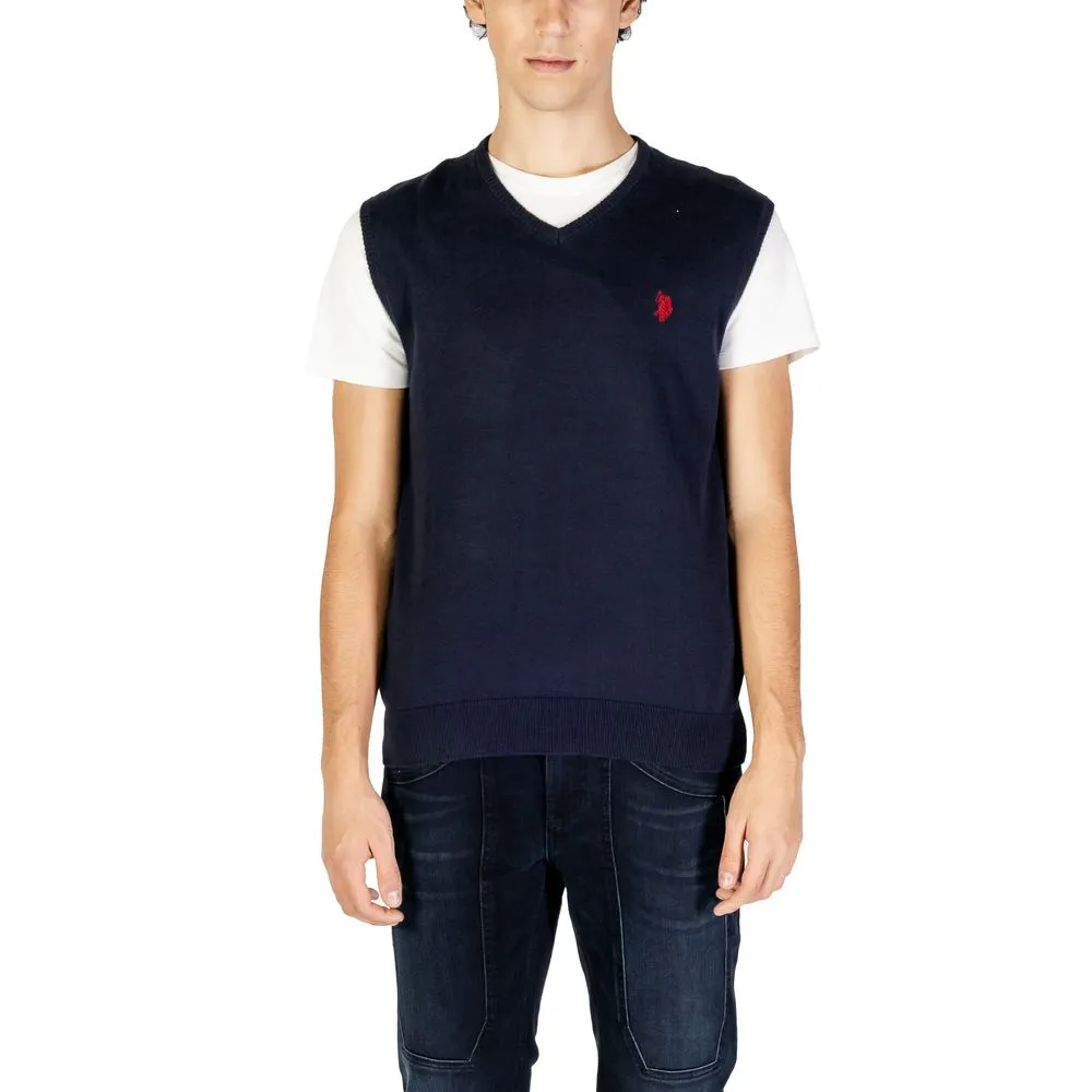 U.S. POLO ASSN. Men's Blue Cotton Vest