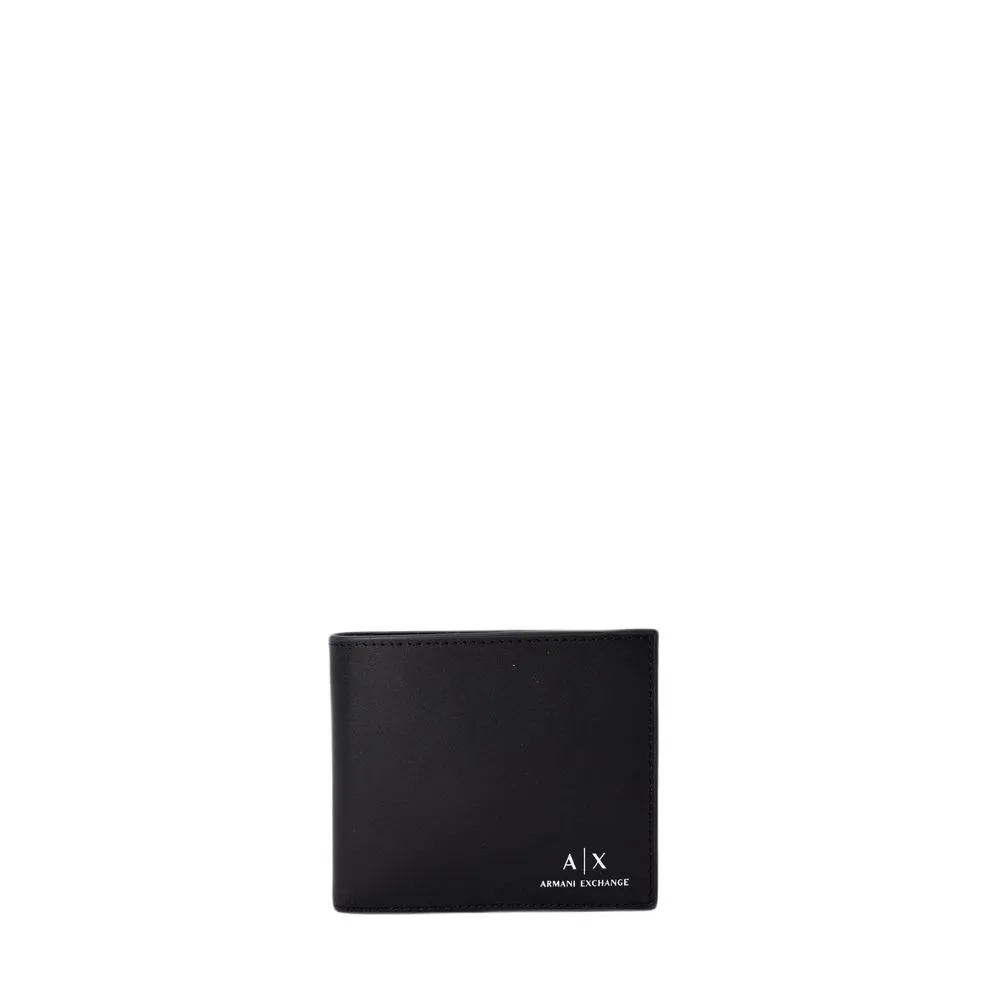 Armani Exchange Men's Black Leather Wallet