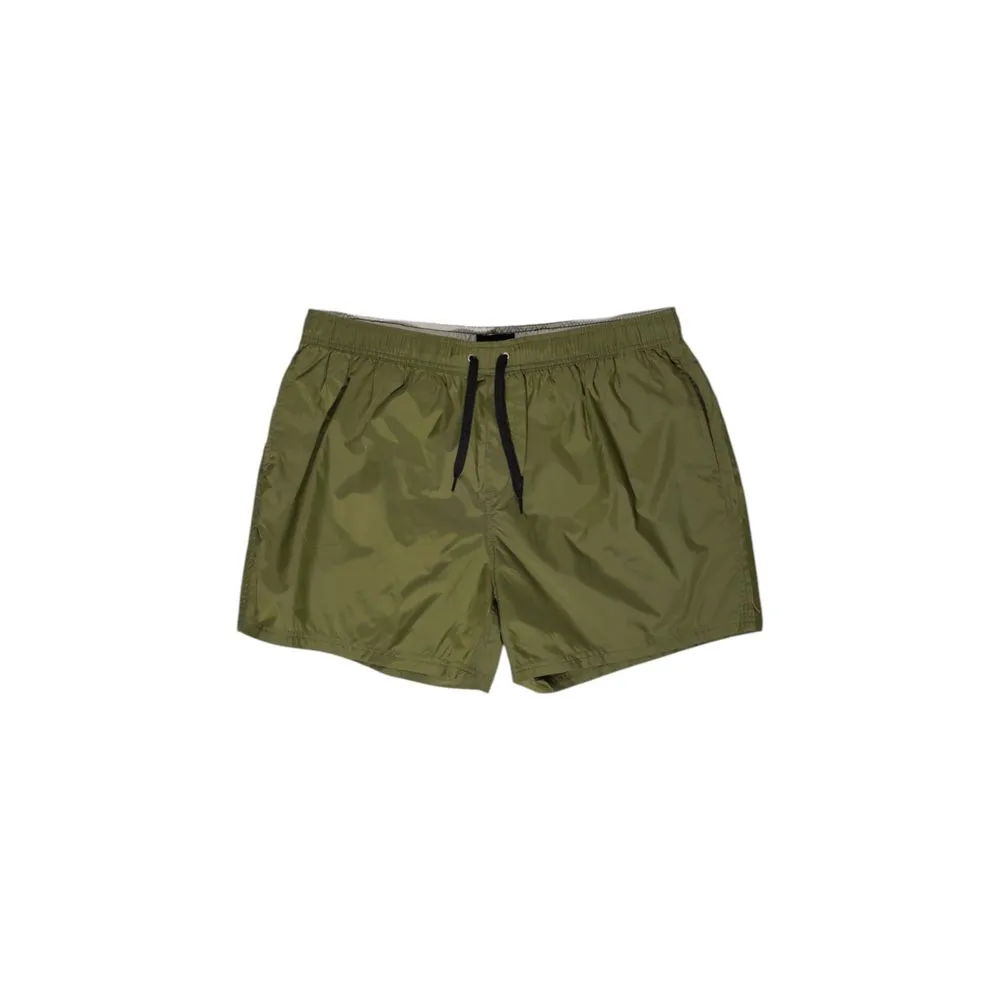 Refrigiwear Men's Green Polyester Swimwear