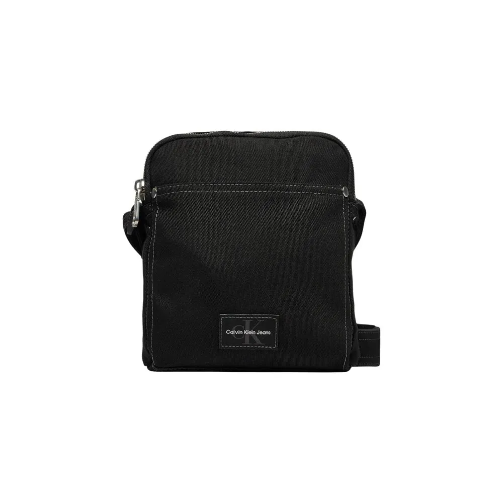 Calvin Klein Jeans Men's Black Recycled Polyester Messenger Bag