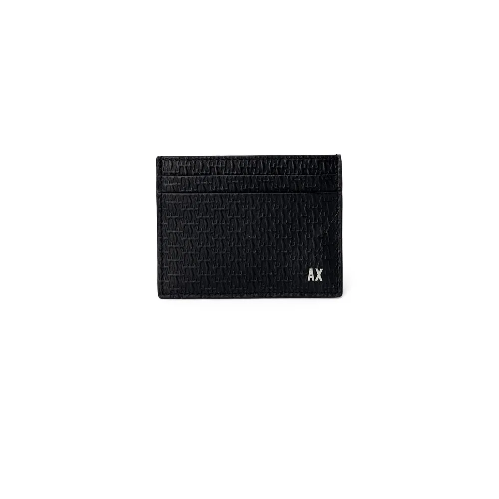 Armani Exchange Men's Black Leather Wallet