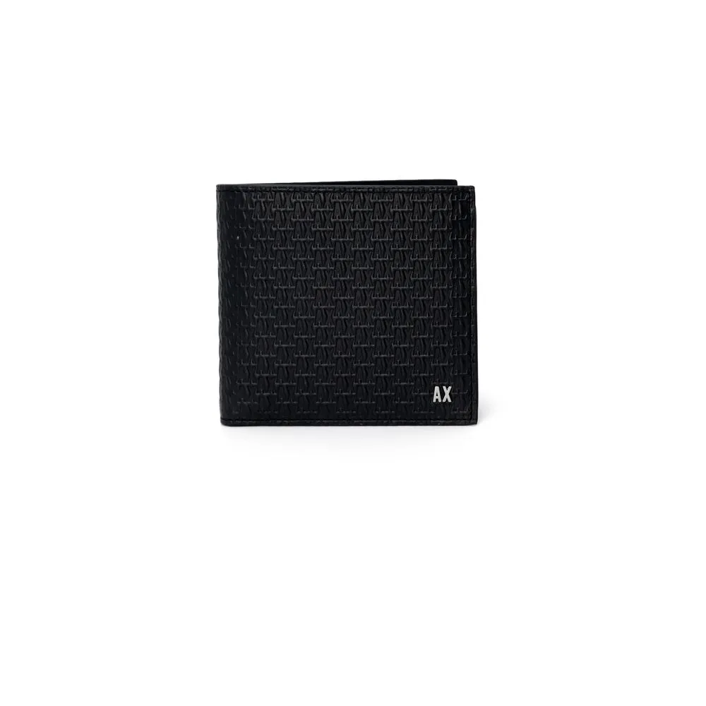 Armani Exchange Men's Black Leather Wallet
