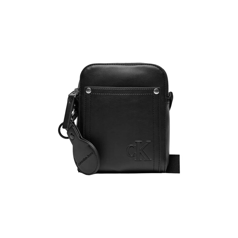Calvin Klein Jeans Men's Black Polyethylene Messenger Bag