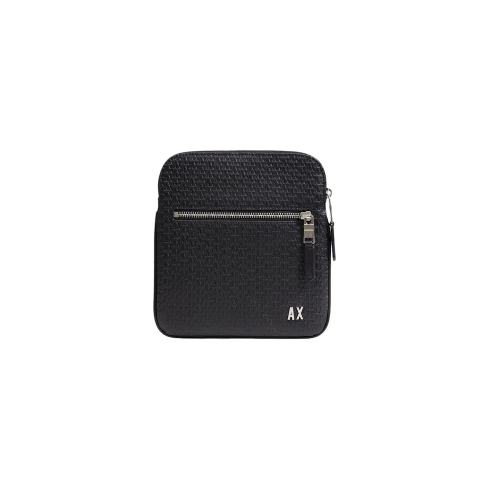 Armani Exchange Men's Black Polyester Messenger Bag