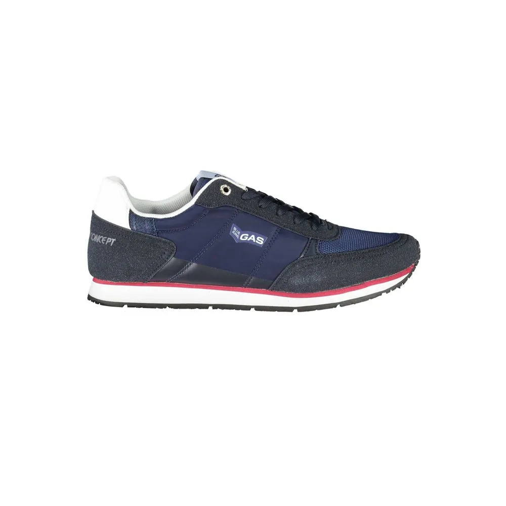 Gas Men's Blue Polyester Sneaker