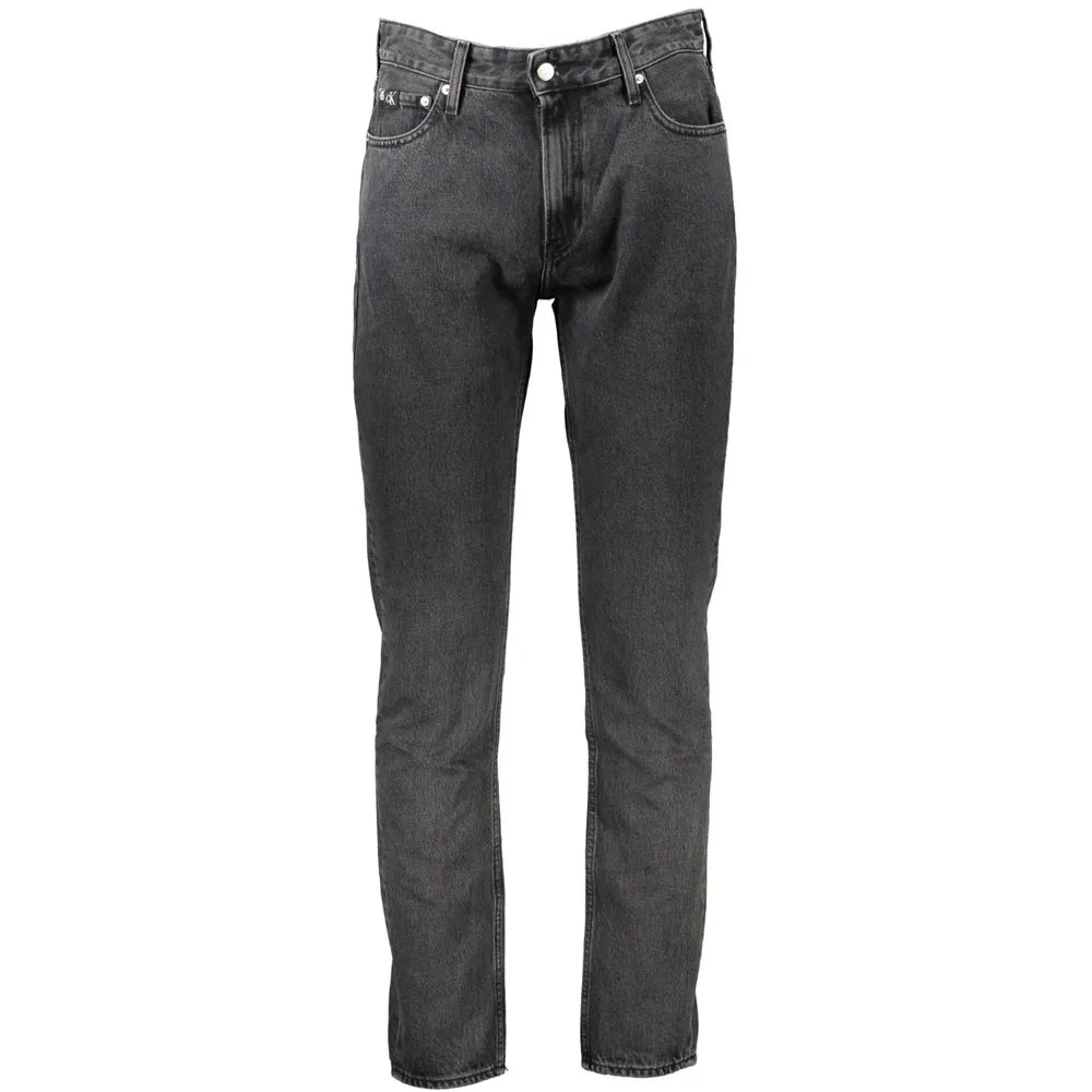 Calvin Klein Men's Gray Cotton Jeans & Pant