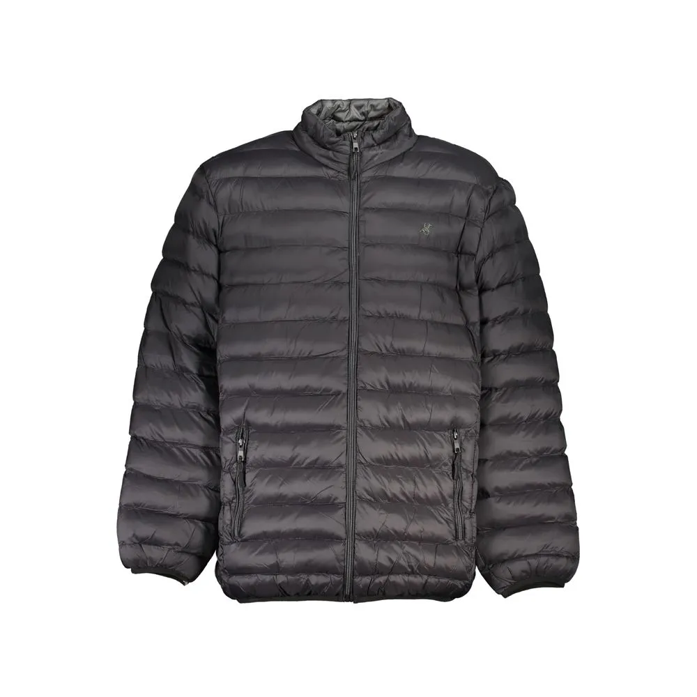U.S. Grand Polo Men's Black Polyester Jacket