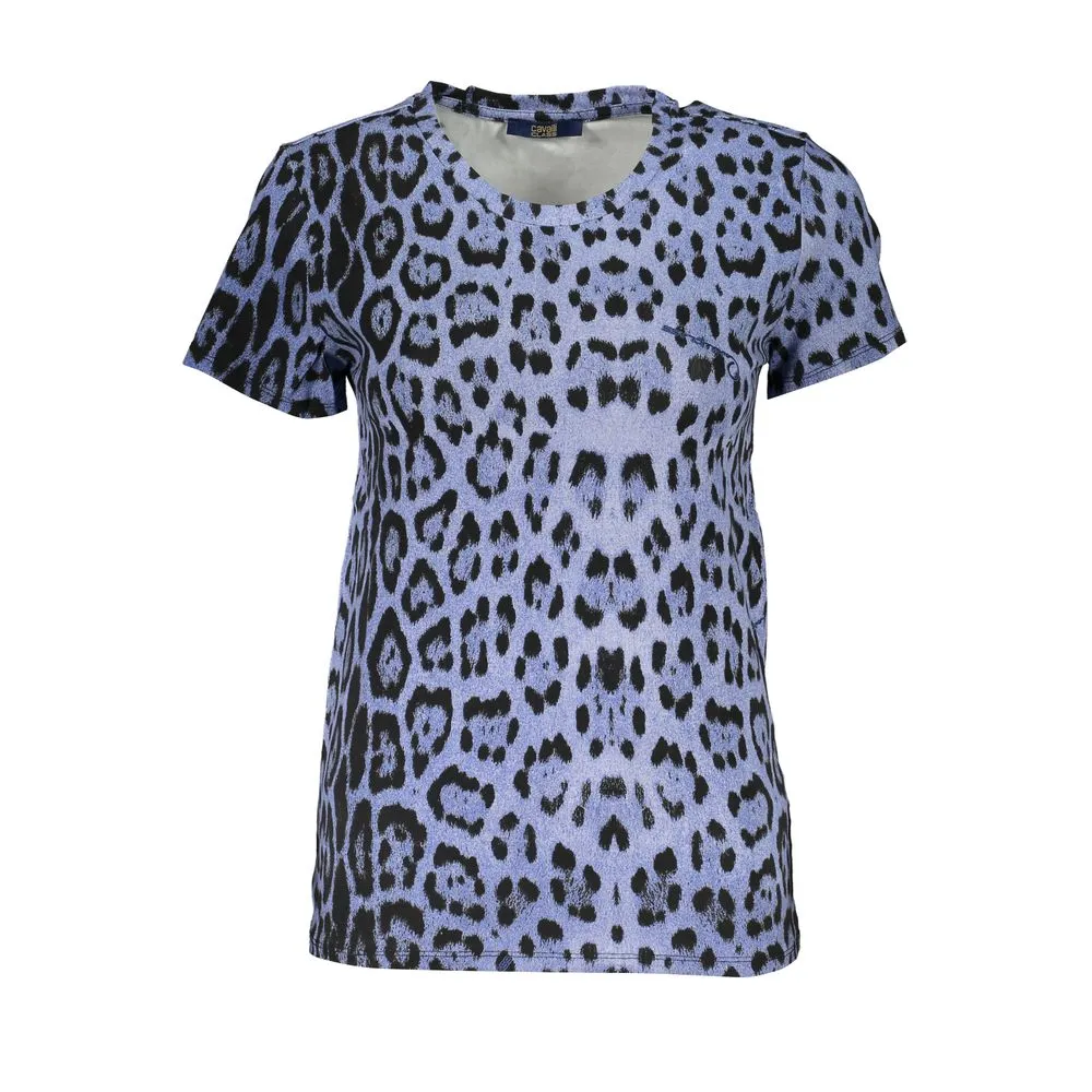 Cavalli Class Women's Light Blue Cotton Tops & T-Shirt