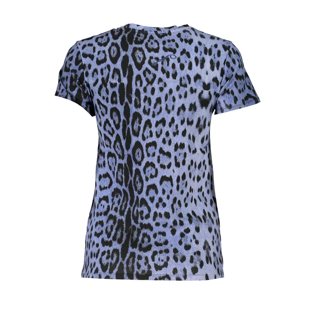 Cavalli Class Women's Light Blue Cotton Tops & T-Shirt