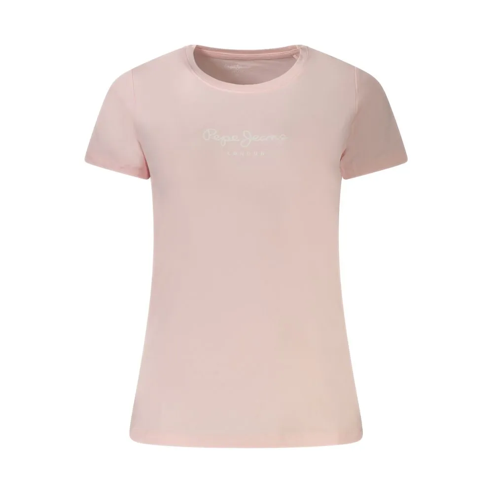 Pepe Jeans Pink Cotton Women T-Shirt
