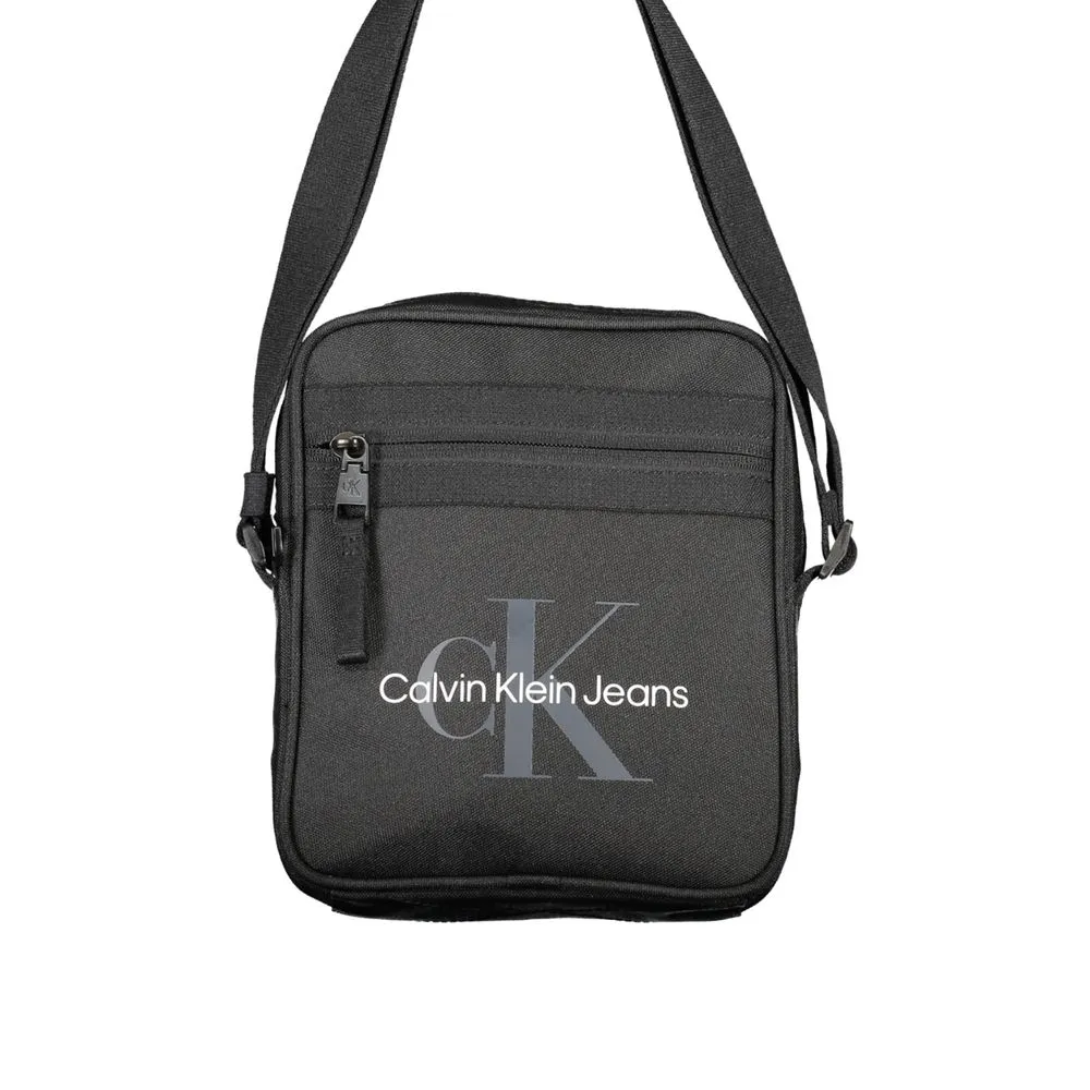 Calvin Klein Men's Black Polyester Shoulder Bag