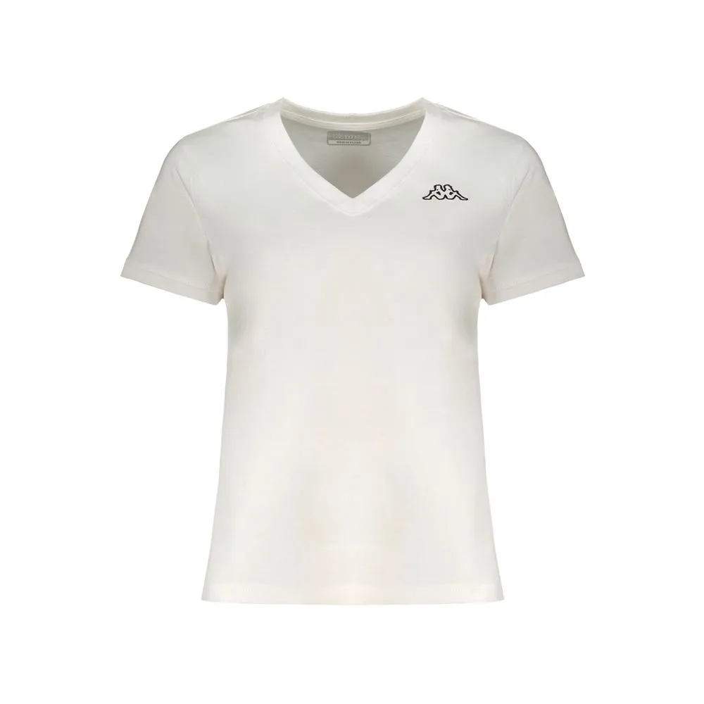 Kappa Women's White Cotton Tops & T-Shirt