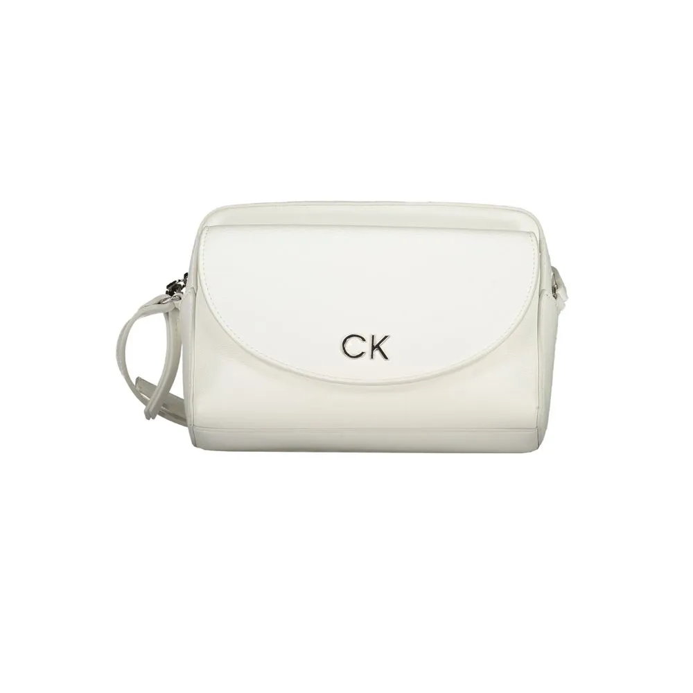 Calvin Klein Women's White Polyethylene Handbag