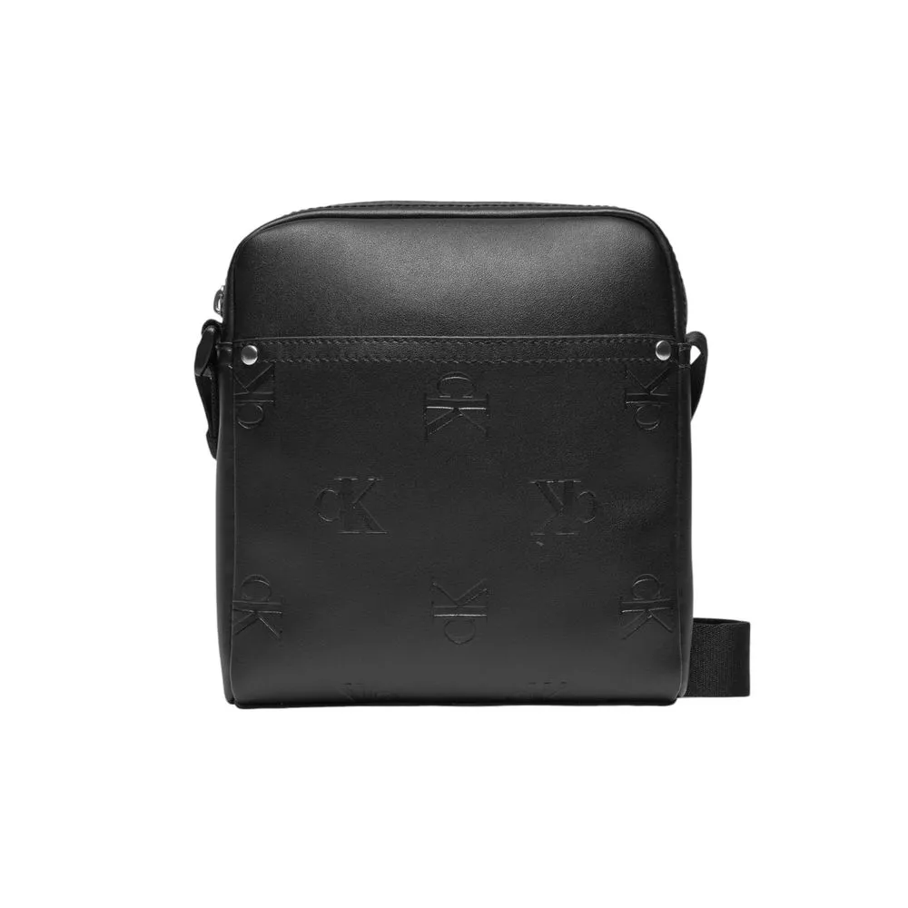 Calvin Klein Men's Black Polyethylene Messenger Bag