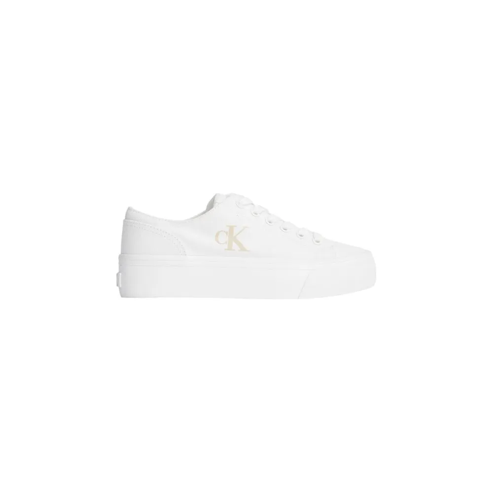 Calvin Klein Jeans Women's White Recycled Cotton Sneaker