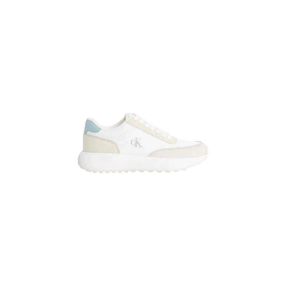 Calvin Klein Jeans Women's Cream Leather Sneaker