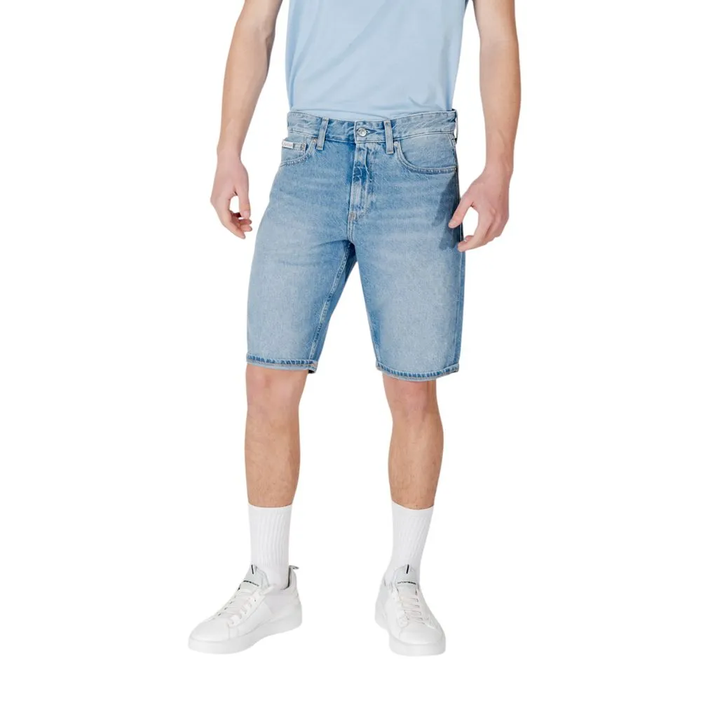 Calvin Klein Jeans Men's Blue Cotton Short