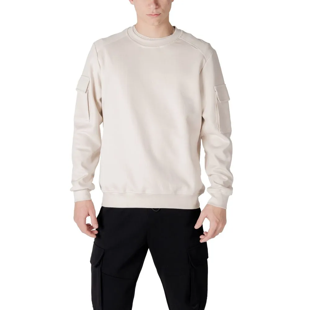 Antony Morato Men's Cream Cotton Sweater