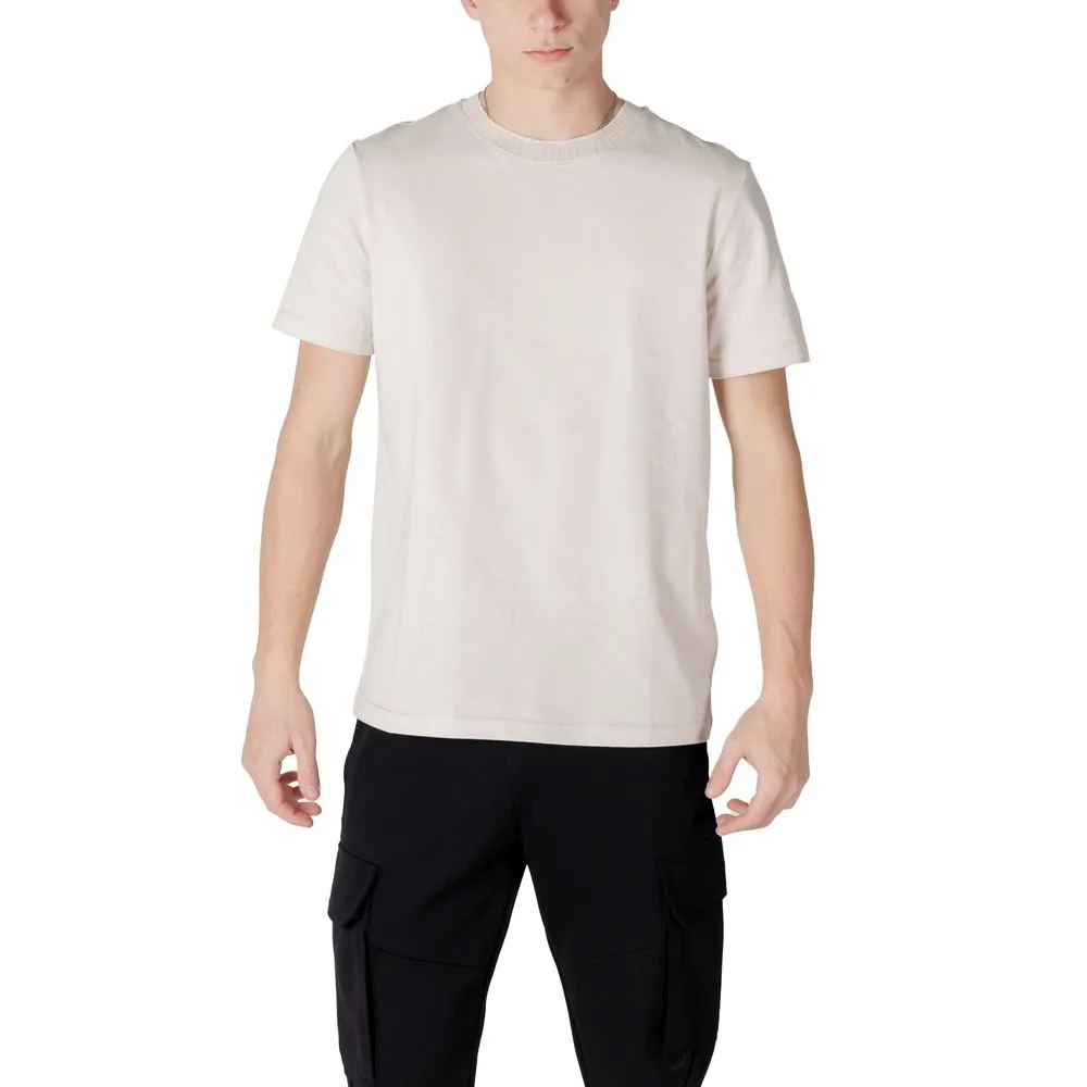 Antony Morato Men's Cream Cotton T-Shirt