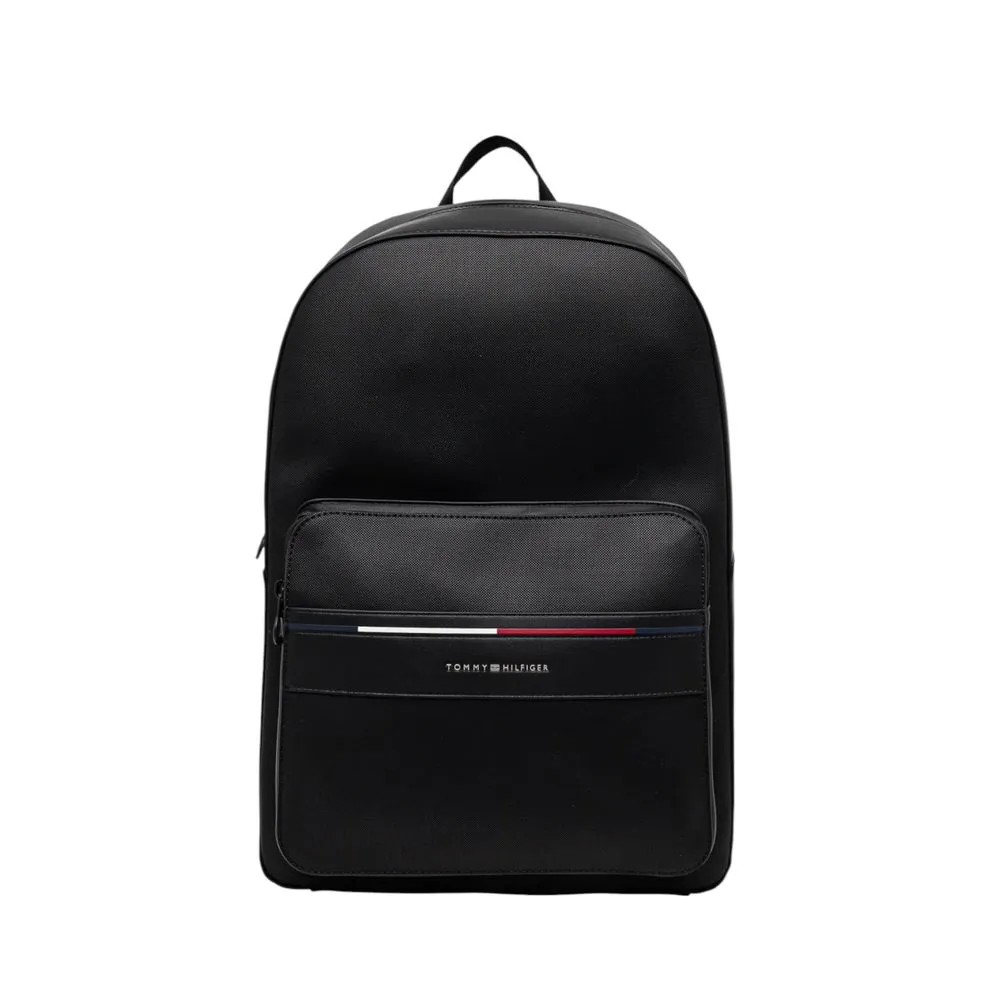 Tommy Hilfiger Men's Black Polyethylene Backpack