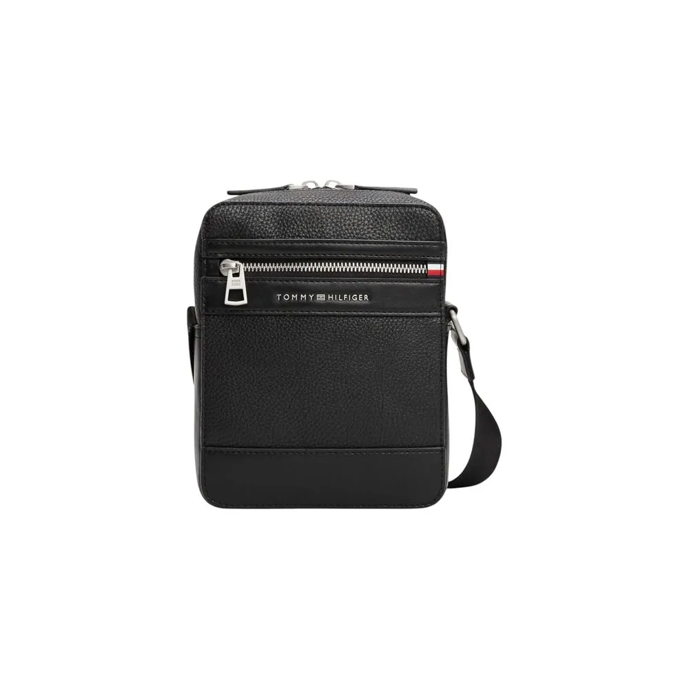 Tommy Hilfiger Men's Black Polyethylene Messenger Bag