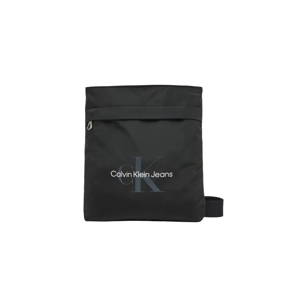 Calvin Klein Jeans Men's Black Recycled Polyester Messenger Bag