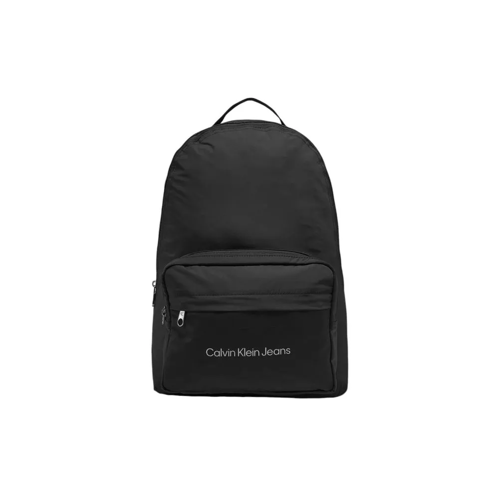 Calvin Klein Jeans Men's Black Recycled Polyester Backpack