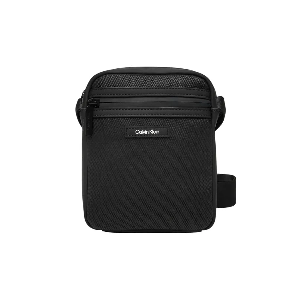 Calvin Klein Men's Black Polyethylene Messenger Bag