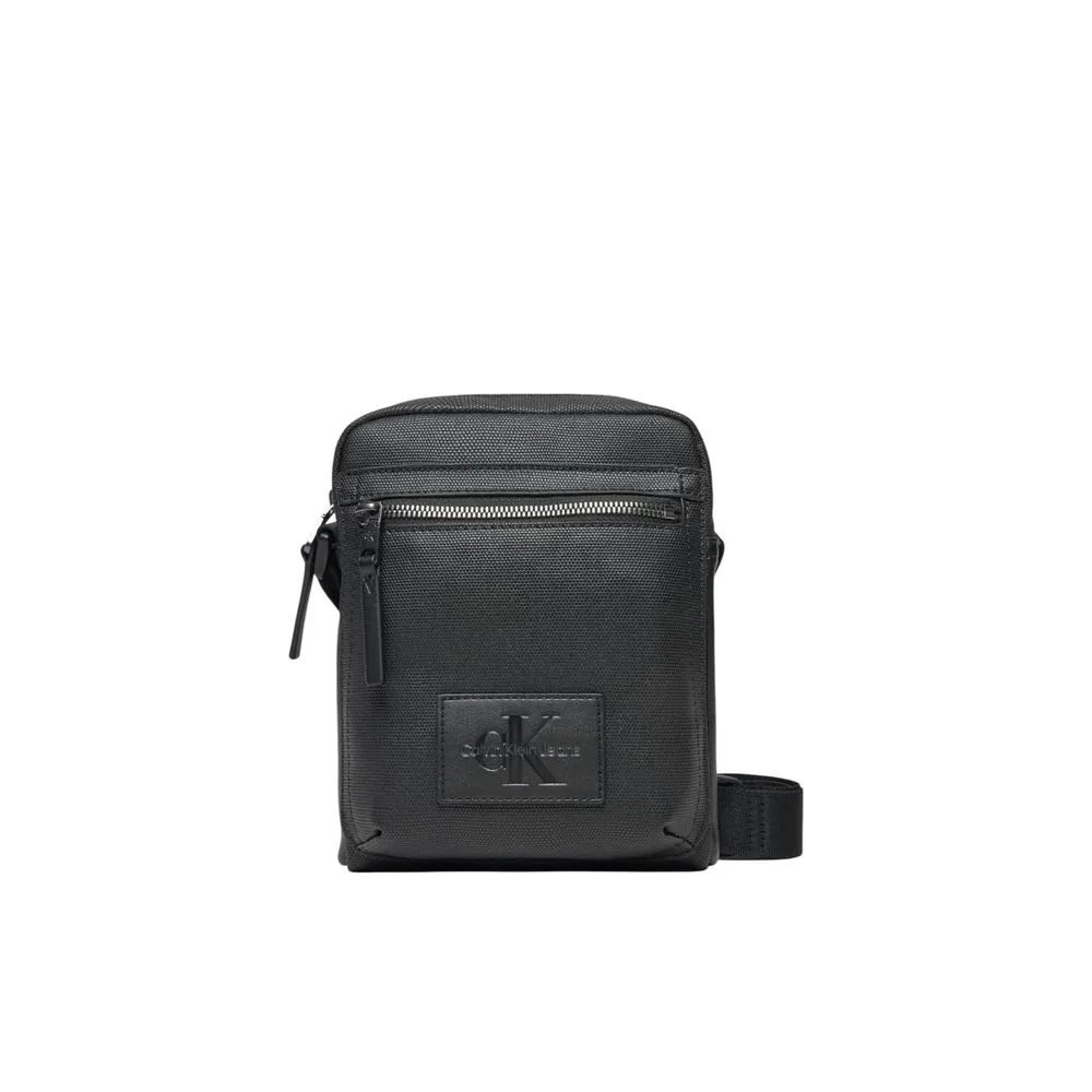 Calvin Klein Men's Black Polyethylene Messenger Bag